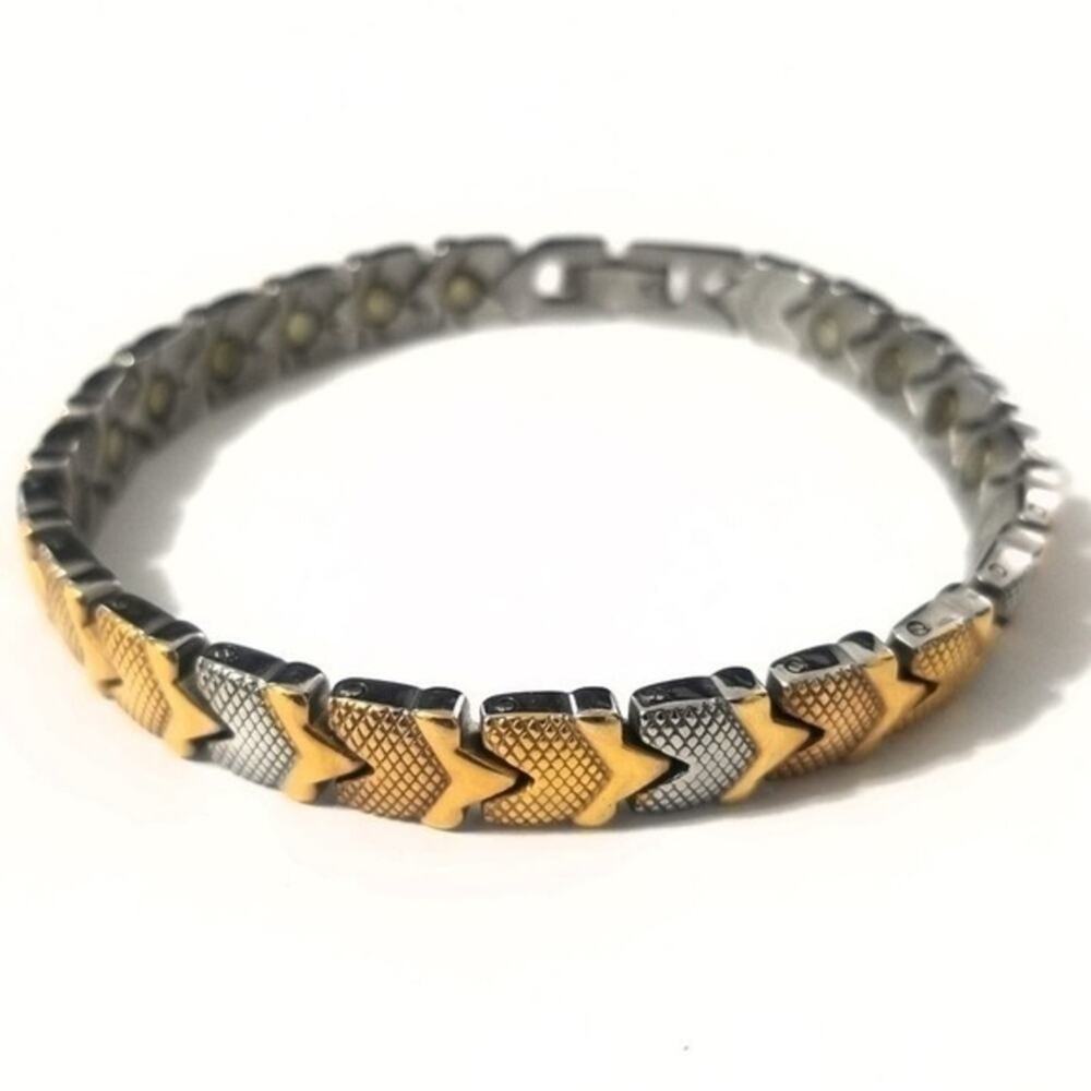 Women’s 316L stainless steel magnetic hypoallergenic bracelet‎ 7.5 inches